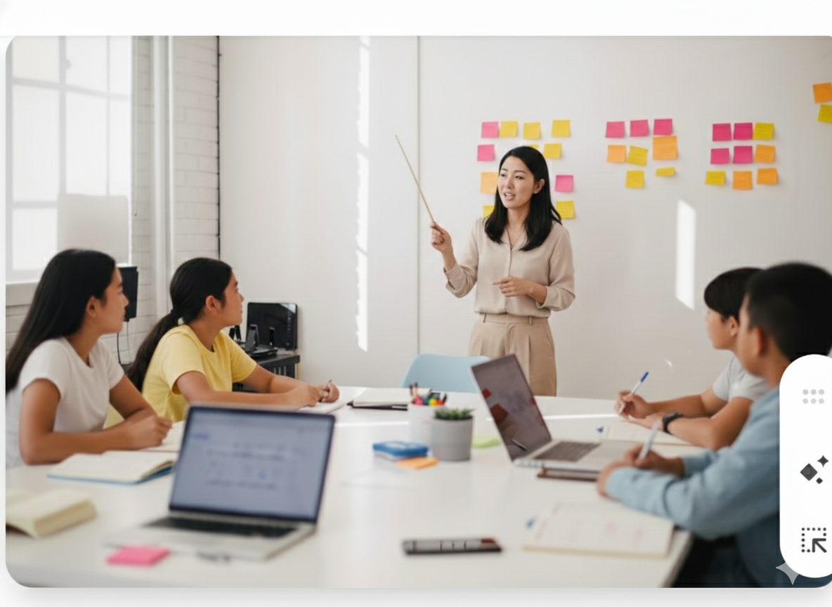 未来に向かって学ぶ子供たち